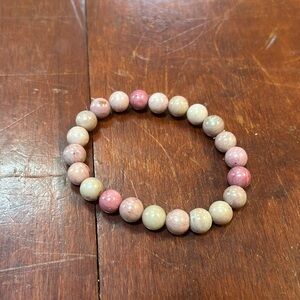 Rhodonite crystal bracelet